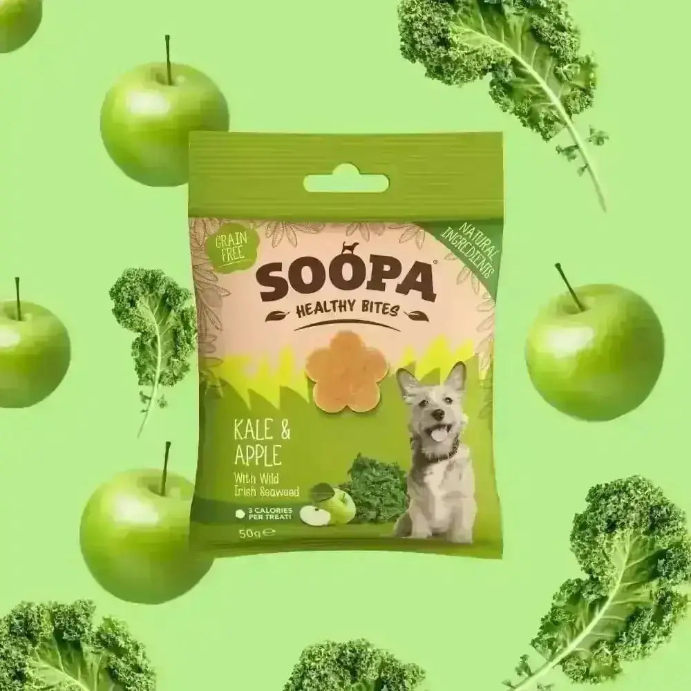 Soopa Kale and Apple Bites healthy bites in green package