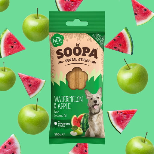 Soopa Watermelon Apple | Dental Sticks for Dogs