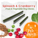 Spinach & Cranberry Chew Stick Vegetable Chew For Dogs - 2kg Bag - Natural Dog Chew
