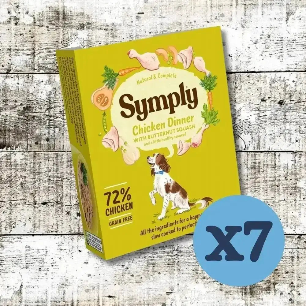 Symply Chicken Dinner Grain Free Adult Wet Dog Food Tray