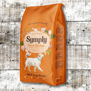Symply Fresh Chicken adult large breeds dog food bag with delicious British chicken