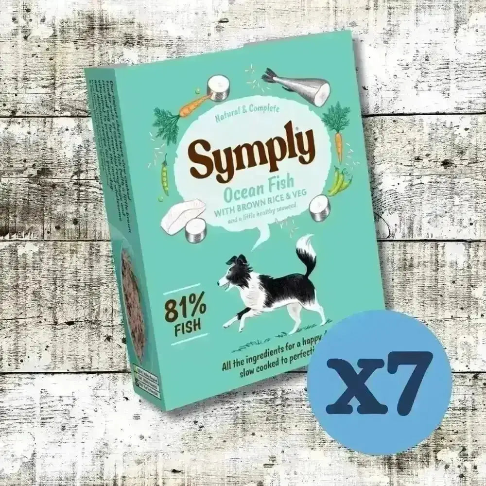 Symply Ocean Fish Adult Wet Dog Food box with 81% ocean fish, brown rice and veggies