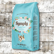 Symply Puppy Fuel for All Dog Breeds bag with fresh turkey and sulphate monohydrate