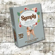 Symply Senior Feast wet dog food box with meadow-raised lamb, brown rice, carrots