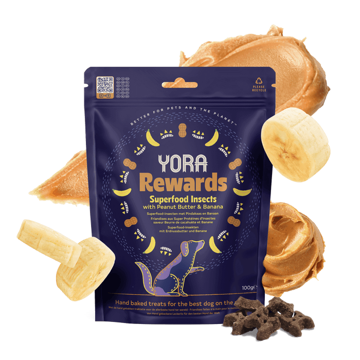 YORA Dog Rewards Peanut & Banana 100g