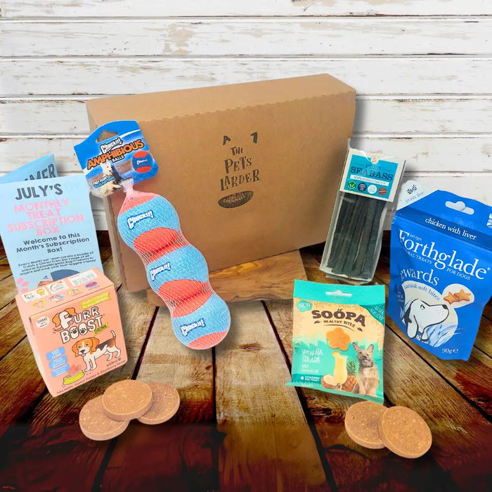 The Pets Larder - Monthly Treat Subscription Box for Dogs - Natural Treats For Dogs