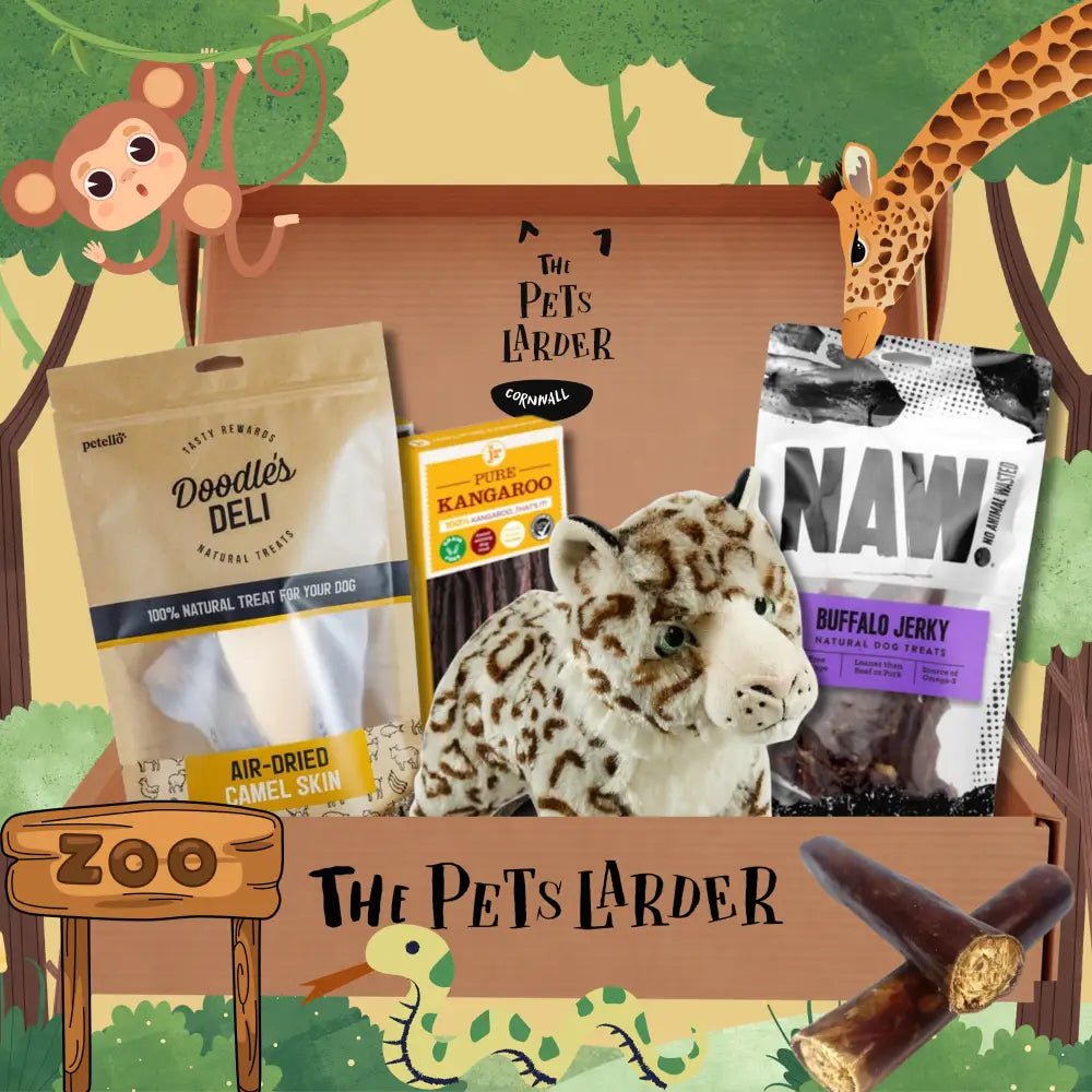 100% natural treat bag for tan Doodle from Doodles Deli in The Pets Larder monthly treat box