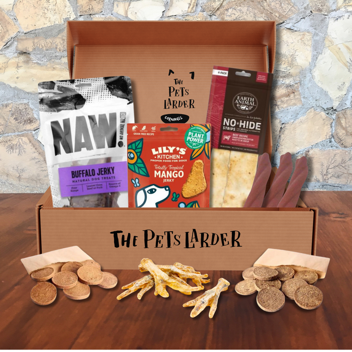 The Pets Larder Monthly Treat Subscription Box for Dogs