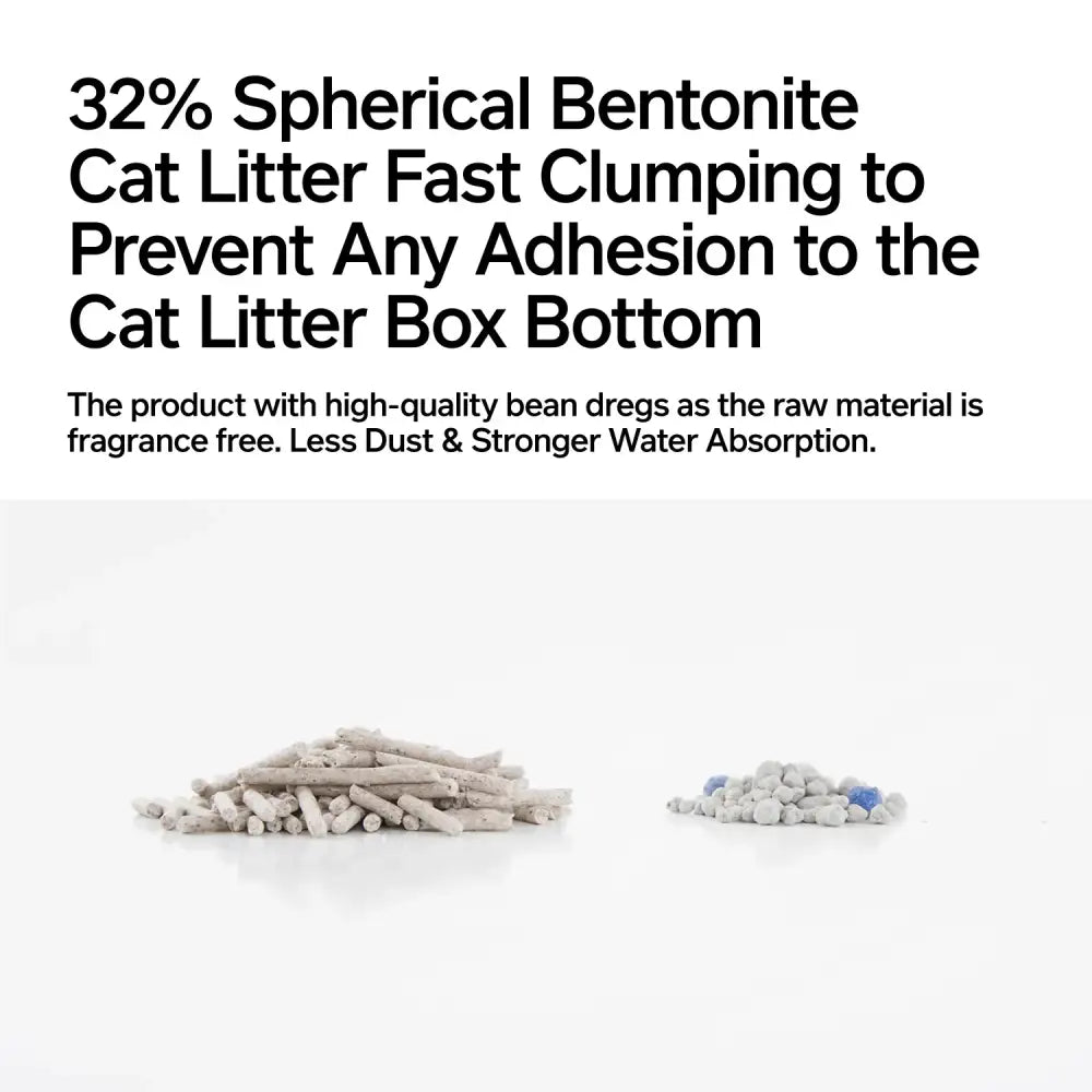 Tofu Cat Litter with Recycled Coffee Grounds - Mixed Cat Litter