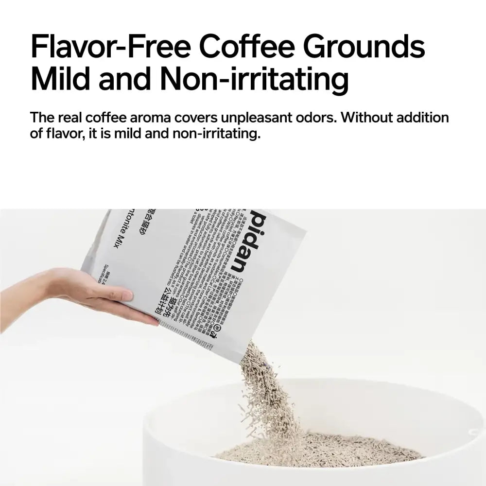 Tofu Cat Litter with Recycled Coffee Grounds - Mixed Cat Litter