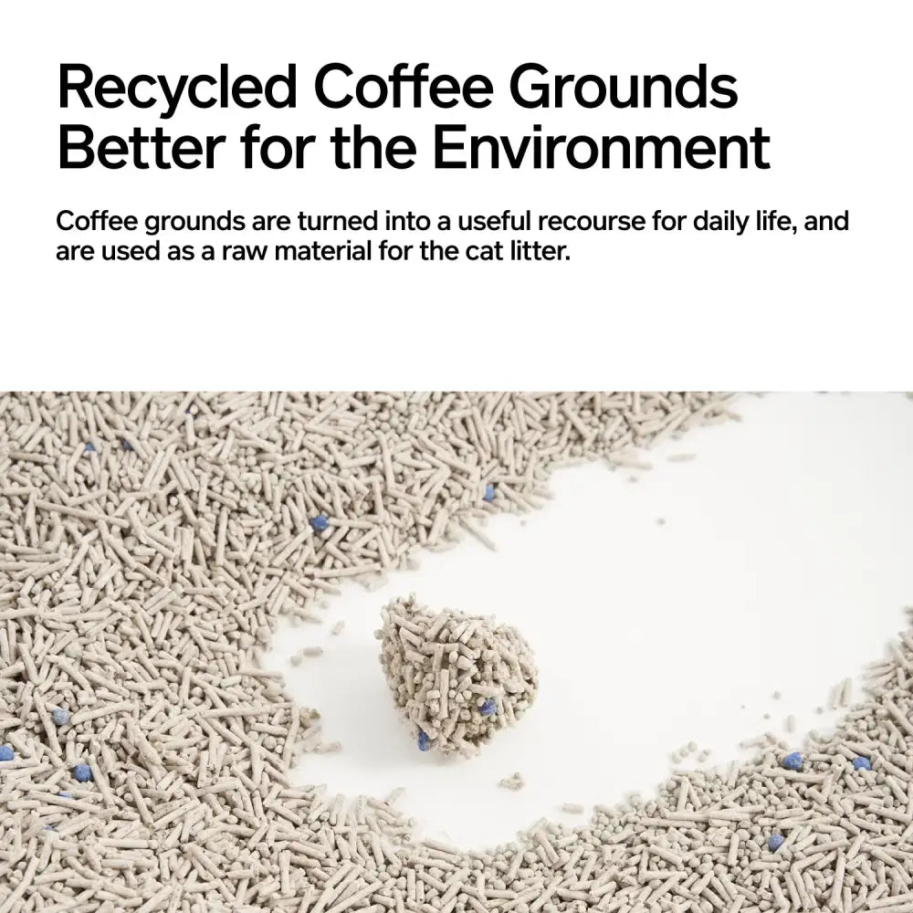 Tofu Cat Litter with Recycled Coffee Grounds - Mixed Cat Litter