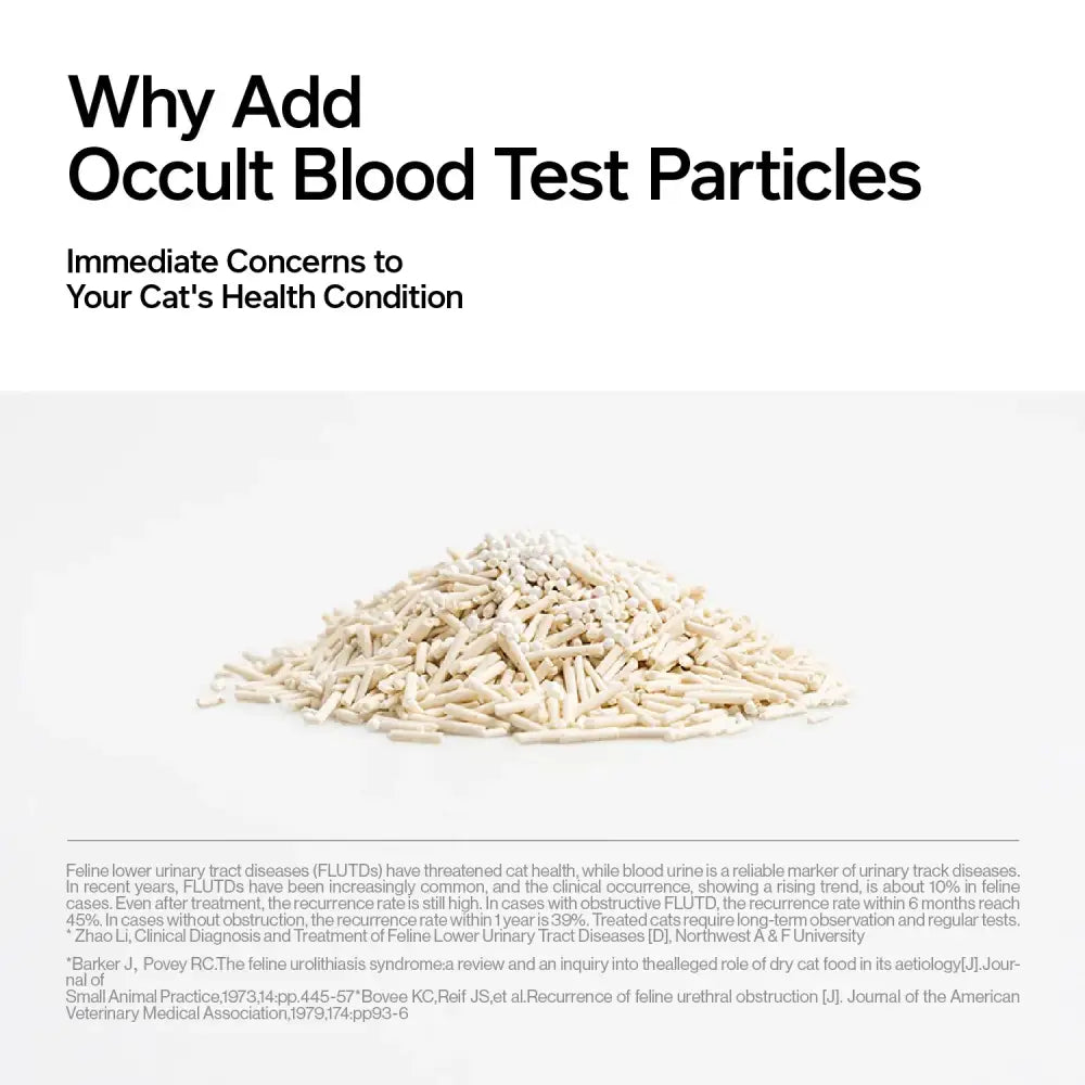 Tofu Health Cat Litter with Occult Blood (FOBT) Test Particles - Mixed Cat Litter