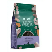 Tribal Fresh Pressed Senior Light Dog Food bag with cold pressed fresh turkey and green-white design