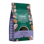 Tribal Fresh Pressed Senior Light Dog Food bag with cold pressed fresh turkey and green-white design