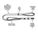Twiggy Tags Adventure Dog Lead With Close Control Handle - Aurora - Dog Collars and Leads