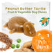 Vegetable & Peanut Butter Turtle Chew For Dogs - 2kg Bag - Natural Dog Chew