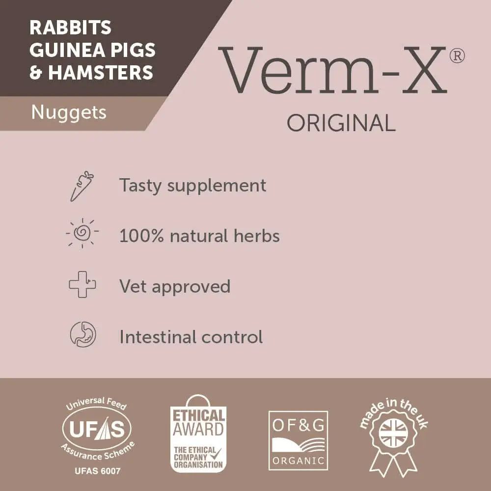 Verm-X Original Nuggets for Rabbits, Guinea Pigs and Hamsters