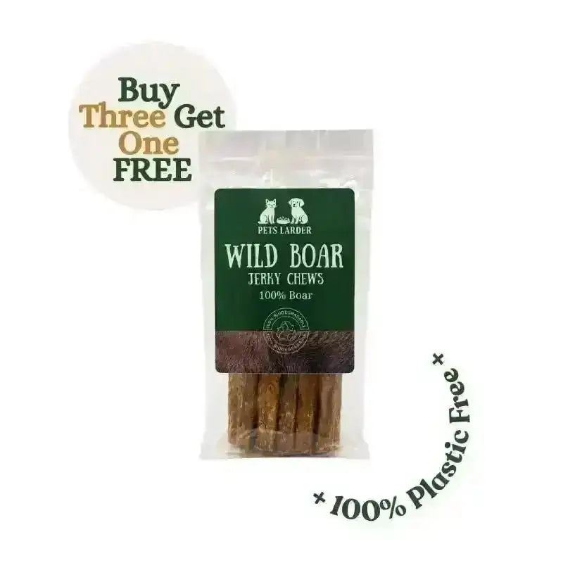 Wild Boar Strips for Dogs | 100% - Natural Dog Chew | Pet Shop