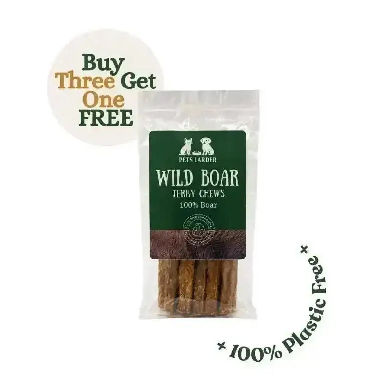 Wild Boar Strips for Dogs | 100% - Natural Dog Chew | Pet Shop