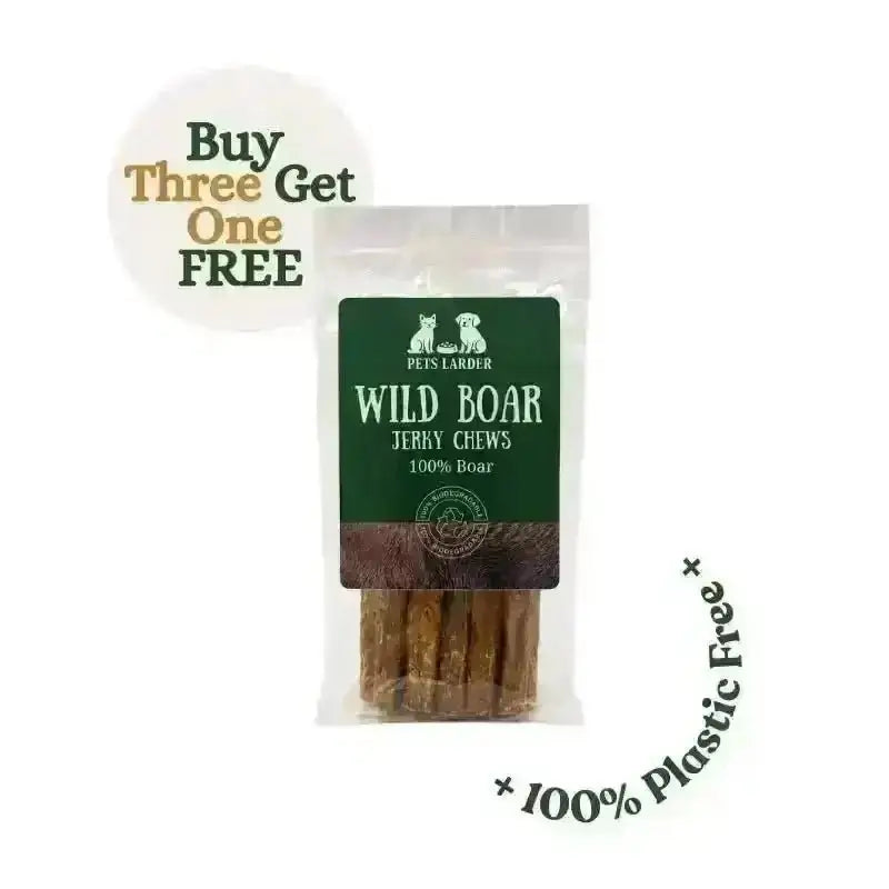 Wild Boar Strips for Dogs | 100% - Natural Dog Chew | Pet Shop