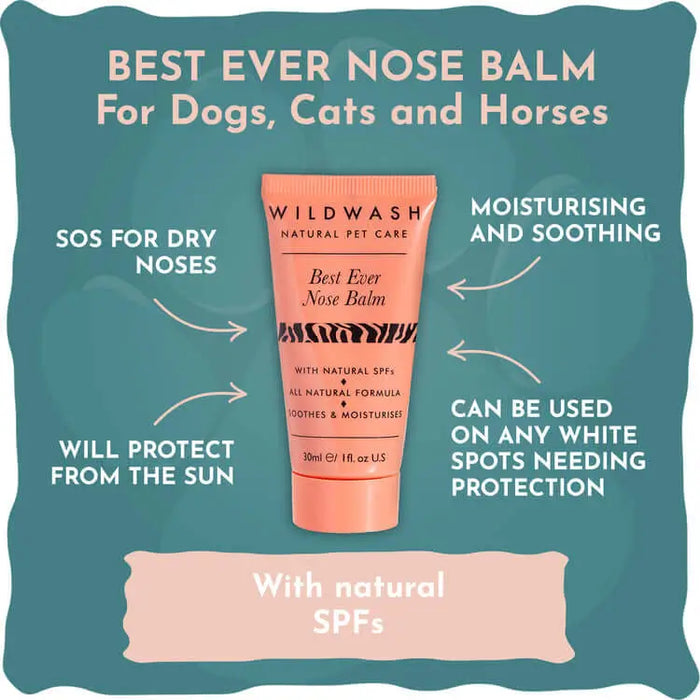 WildWash Best Ever Nose Balm 30ml | Natural grooming for pets