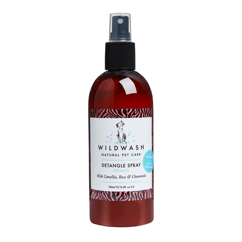 WildWash Detangle Spray for Puppies and Dogs | Natural grooming 