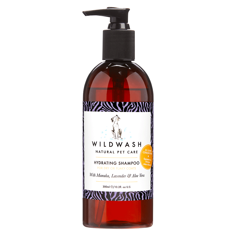 Wildwash Hydrating Shampoo for Dry or Flaky Coats 300ml | Natural grooming