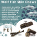 Wolf Fish Flat Chew Dog Treats Natural Cornish Pet