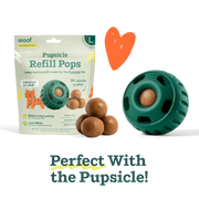 Woof Pupsicle Peanut Butter & Banana Refills - Dog Enrichment Treats - Natural Treats For Dogs