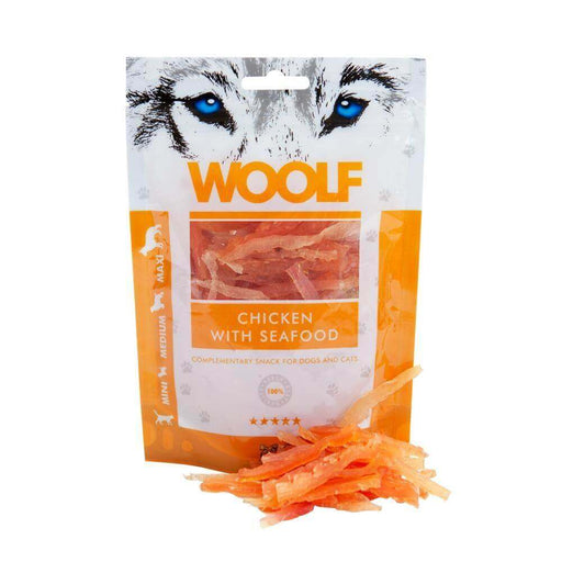 Woof Chicken with Seafood | Natural treats for dogs.