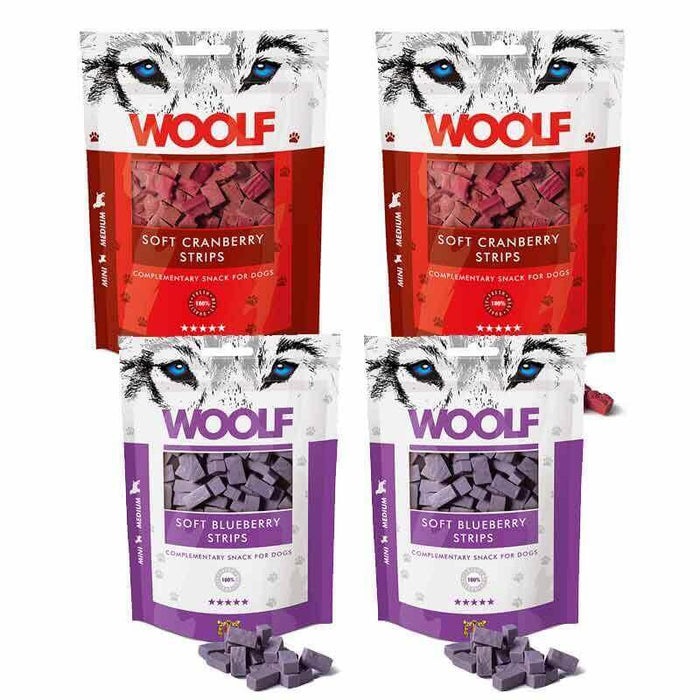 Woof Fruity Soft Strips Bundle | Natural treats for dogs.