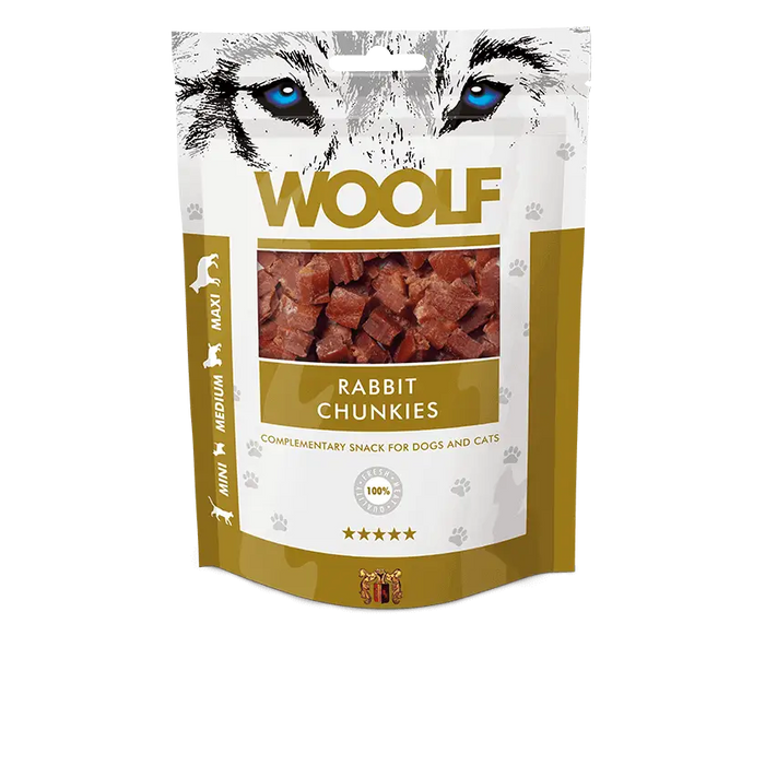 Woof Rabbit Chunkies | Natural treats for dogs.