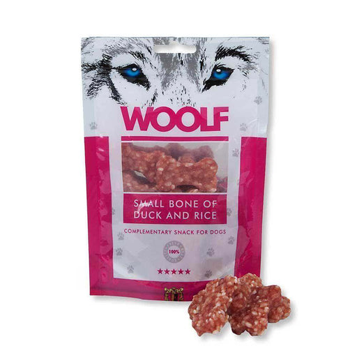 Woolf Small Bone of Duck and Rice | Natural treats for dogs.