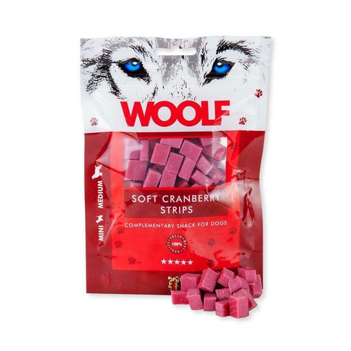 Woolf Soft Cranberry Strips | Natural treats for dogs.