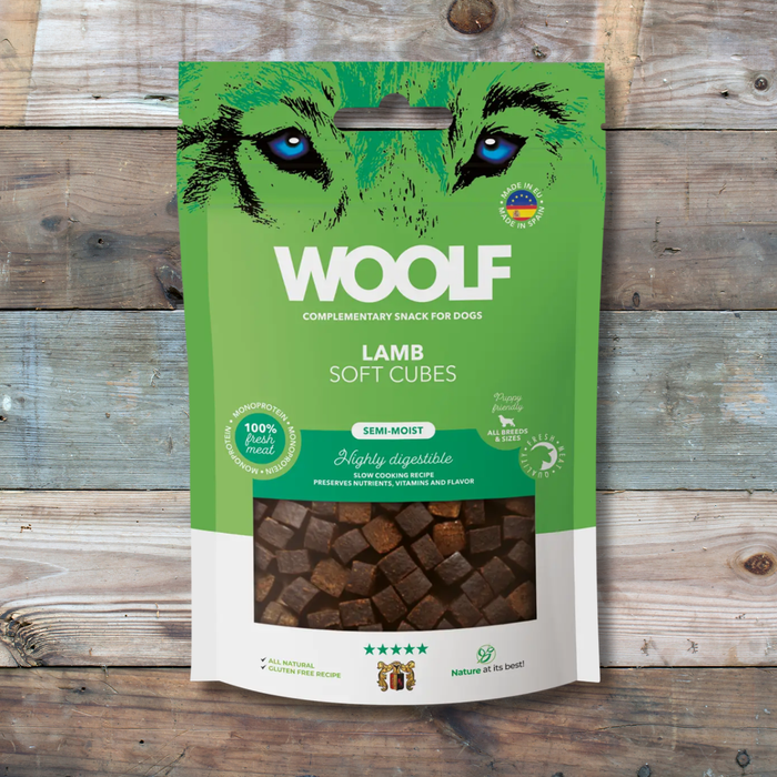 Woolf Soft Cubes - Lamb | Natural Semi Moist Treats for Dogs