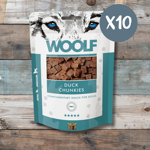 Woolf Soft Duck Chunkies - Box of 10 - Natural Treats For Dogs