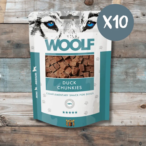 Woolf Soft Duck Chunkies - Box of 10 - Natural Treats For Dogs
