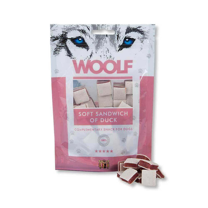 Woolf Soft Sandwich of Duck | Natural treats for dogs.