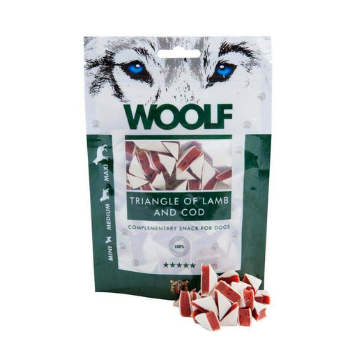 Woolf Triangle of Lamb and Cod | Natural treats for dogs.