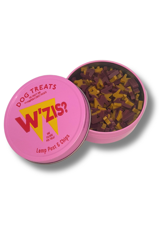 W'ZIS? Lamp Post and Chips Dog Treats | Natural vegetable dog treats