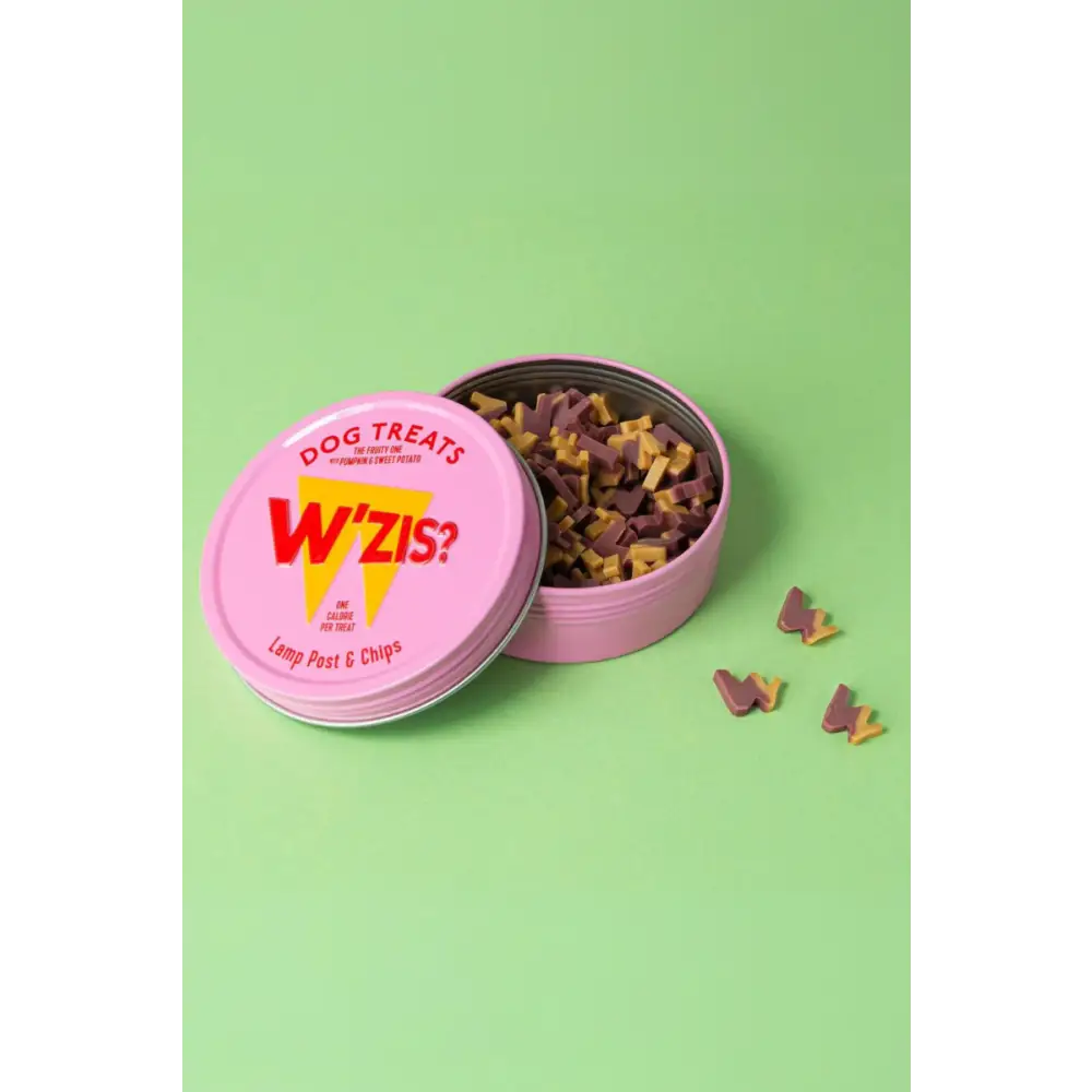 W'ZIS? Lamp Post and Chips Dog Treats | Natural vegetable dog treats