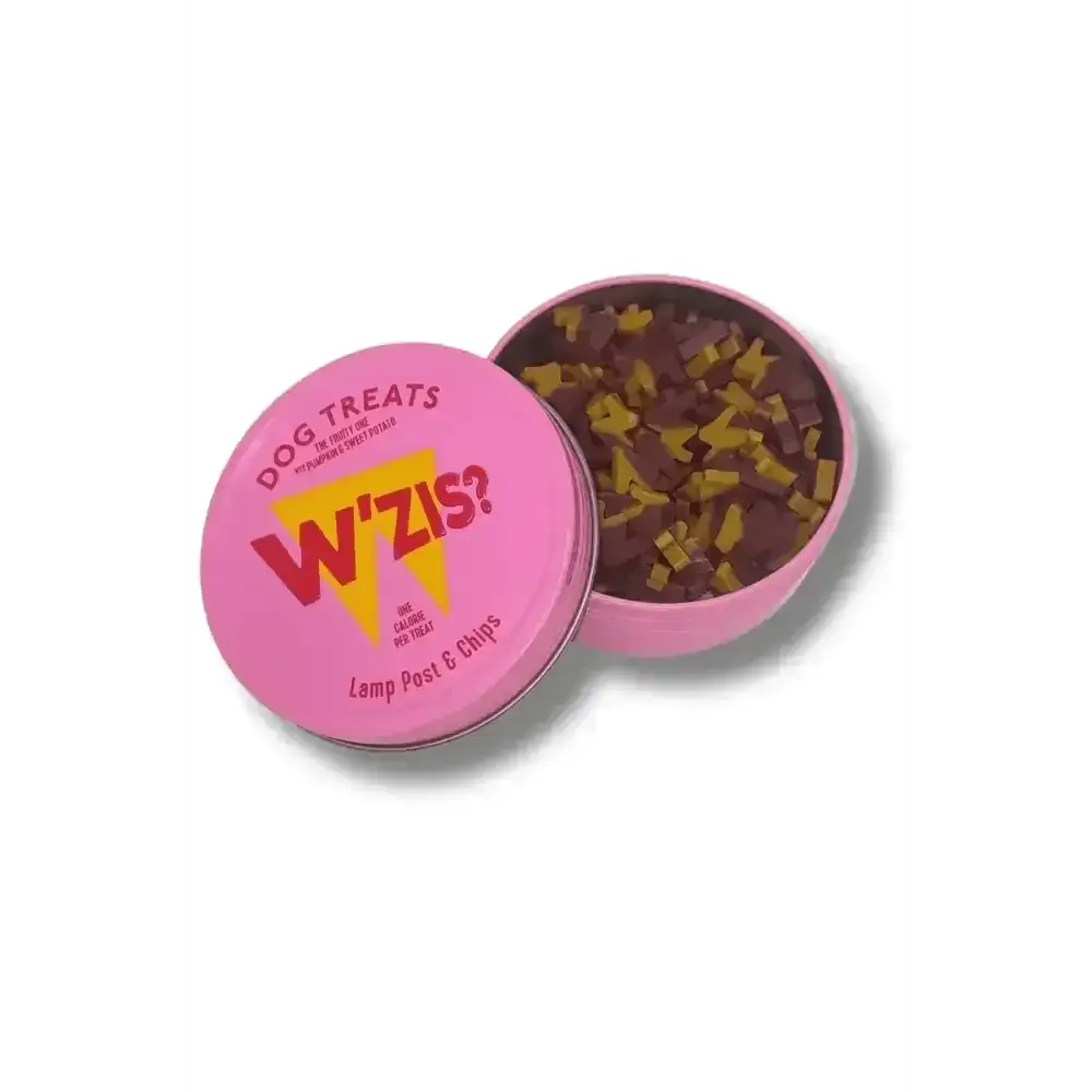 Pink WZIS? Tin of Plant-Based Purple Sweet Potato Dog Treats