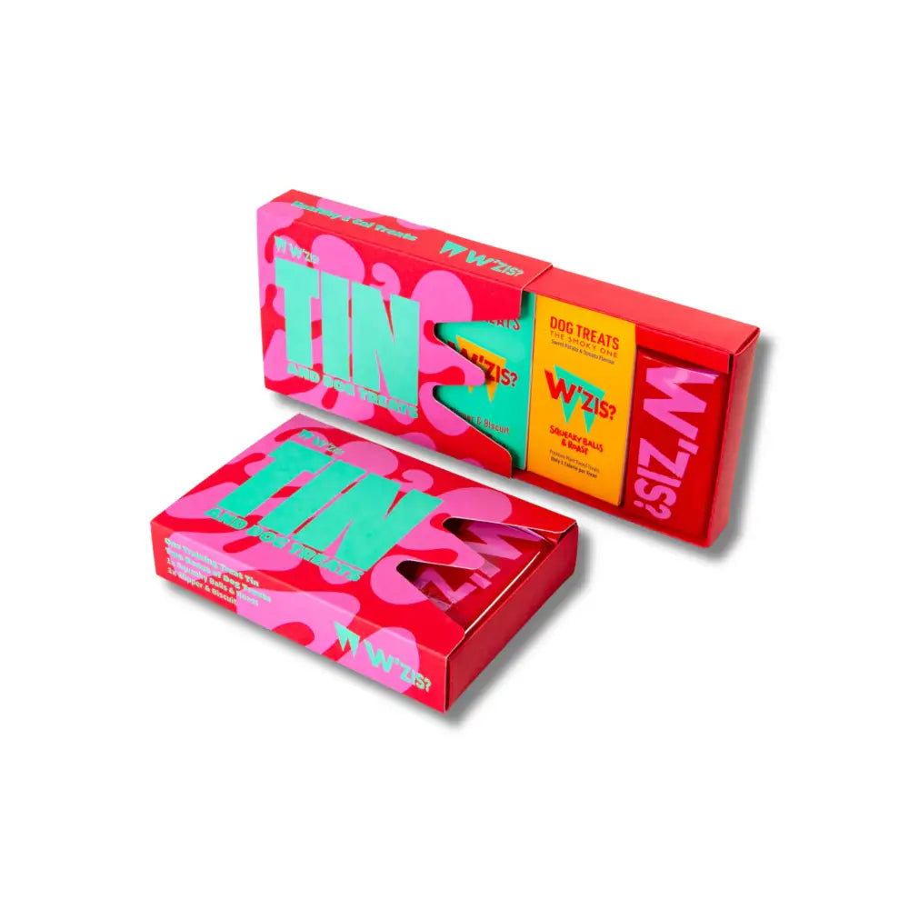 Pink and green retro tin playing cards in Wzis Red Pop Lid Tin Gift Box