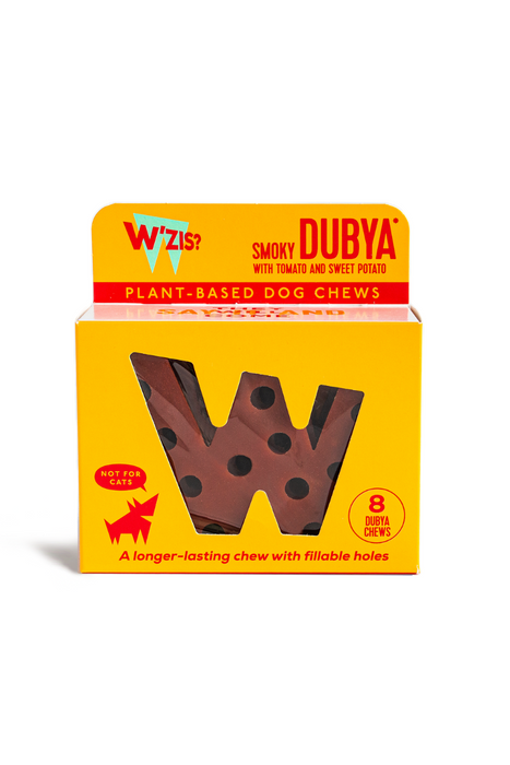 W'ZIS? Smoky Dubya Plant-Based Dog Chews | Natural vegetable chews for dogs