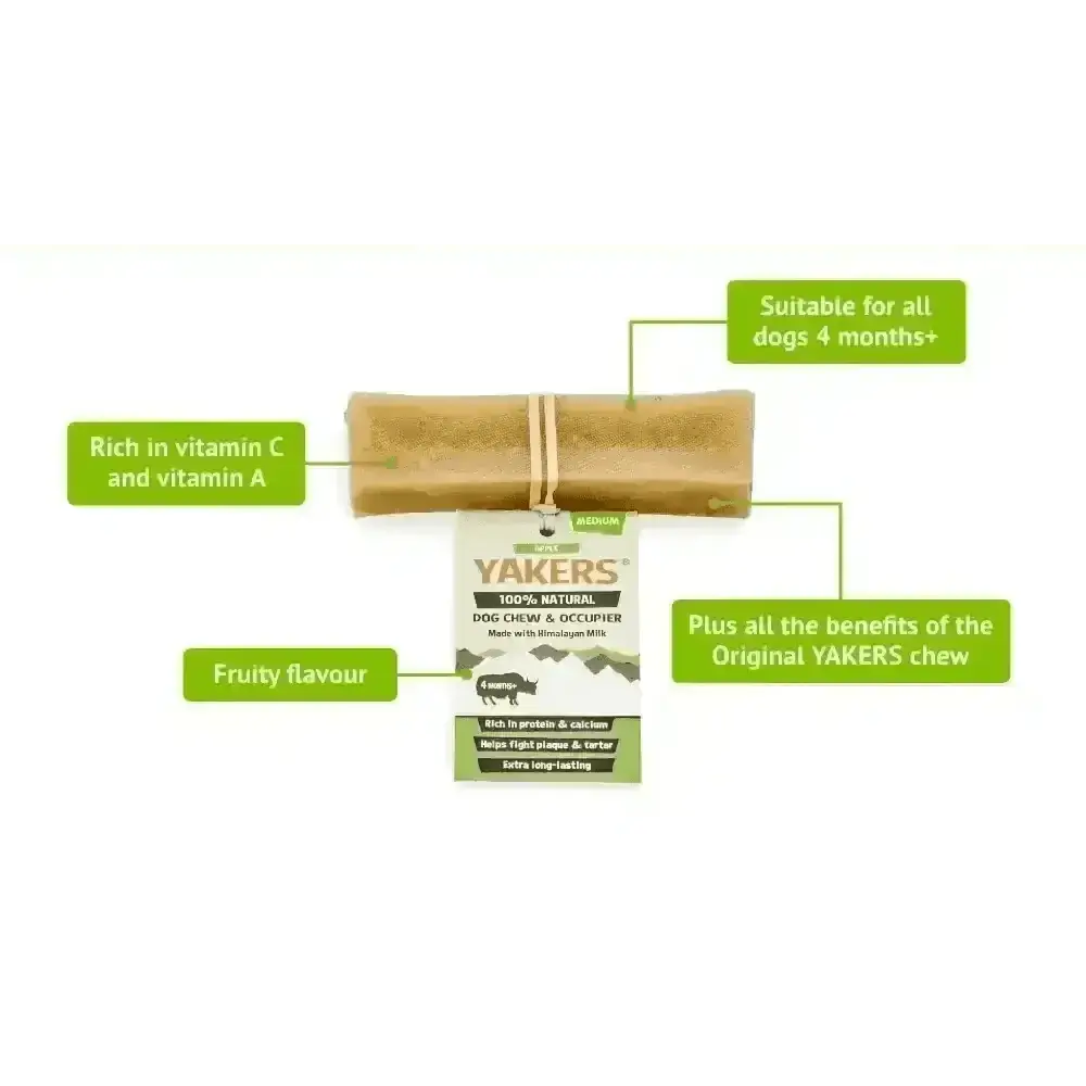 Yakers Apple Dog Chews: fruity, vitamin C-rich treat from popular Yakers range