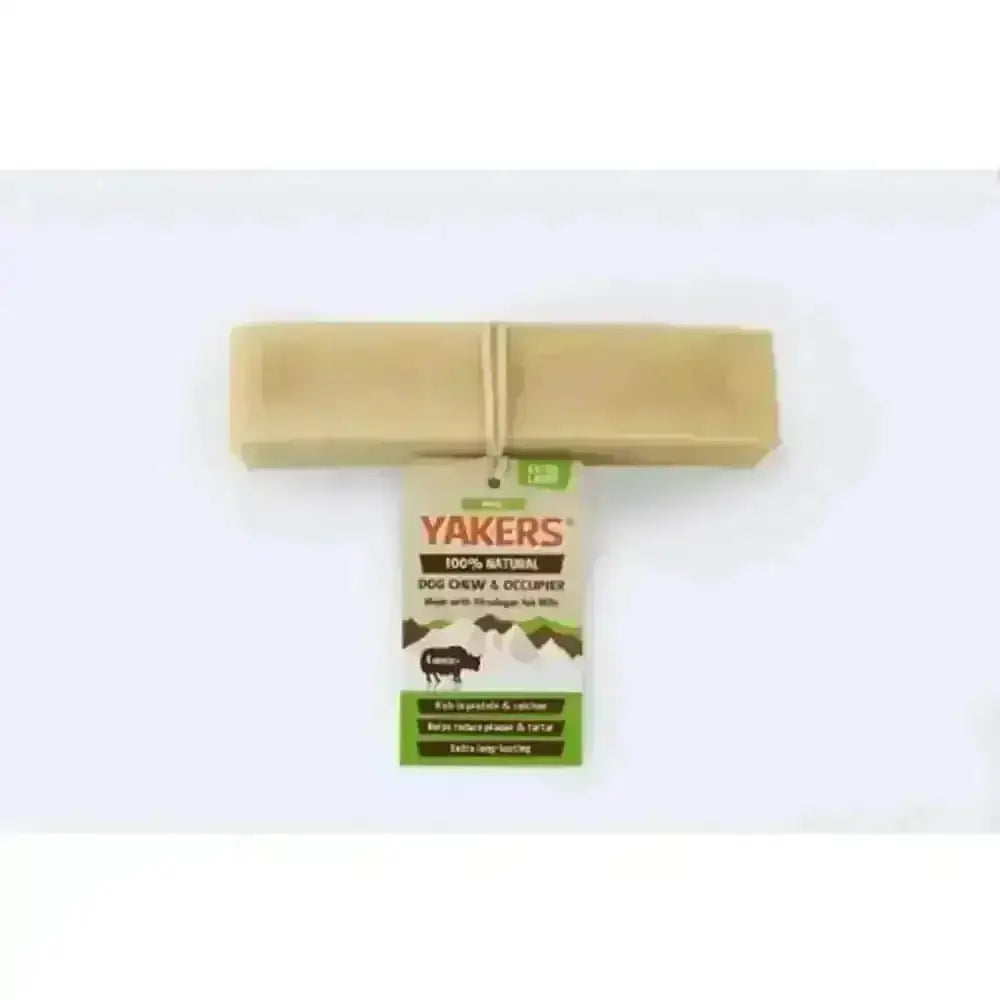 Yakers Apple Dog Chews: 100% yak cheese occupy stick in bamboo packaging