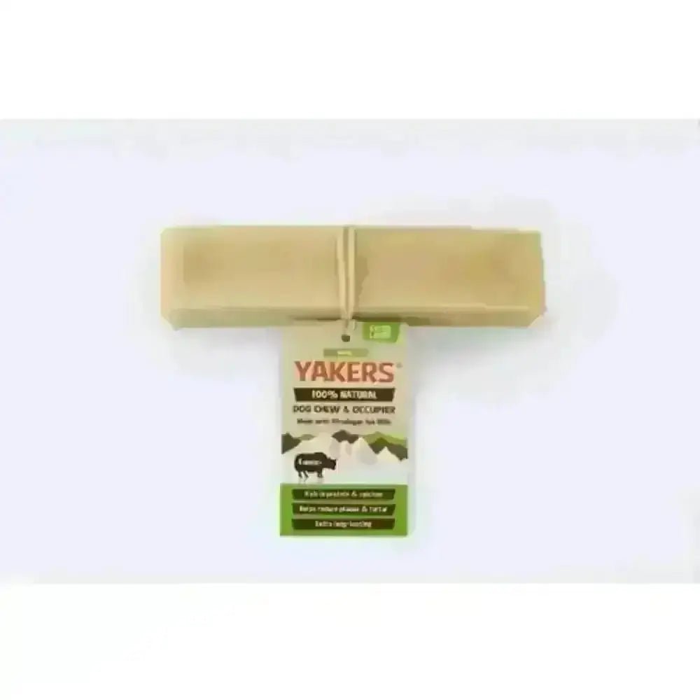 Yakers Apple Dog Chews: 100% yak cheese occupy stick in bamboo packaging