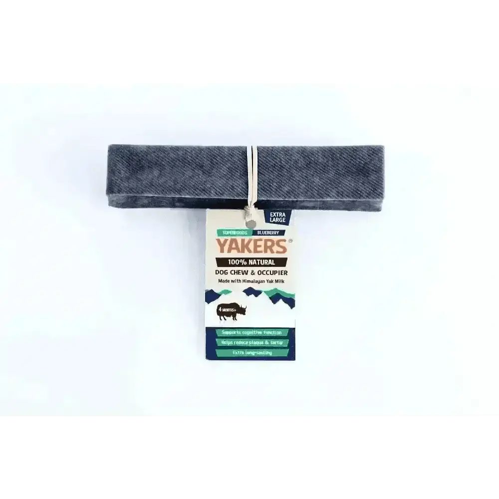 Natural Yakers Dog Chew made from yak wool with superfood Blueberry for dogs
