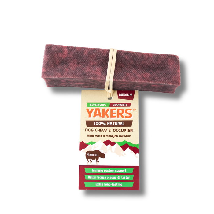 Yakers Cranberry Dog Chew | Natural chew for dogs