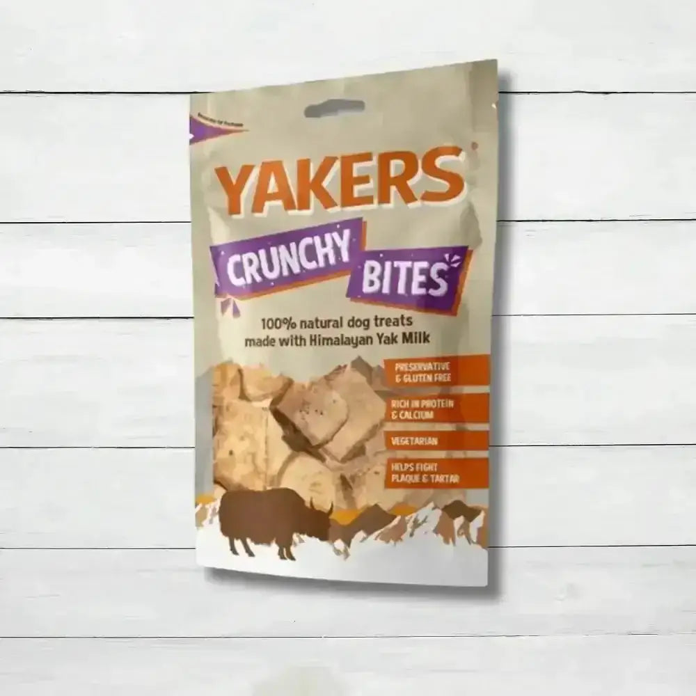 Yakers Crunchy Bites dog treats made with Himalayan Yak Milk, crunchy bites for dogs
